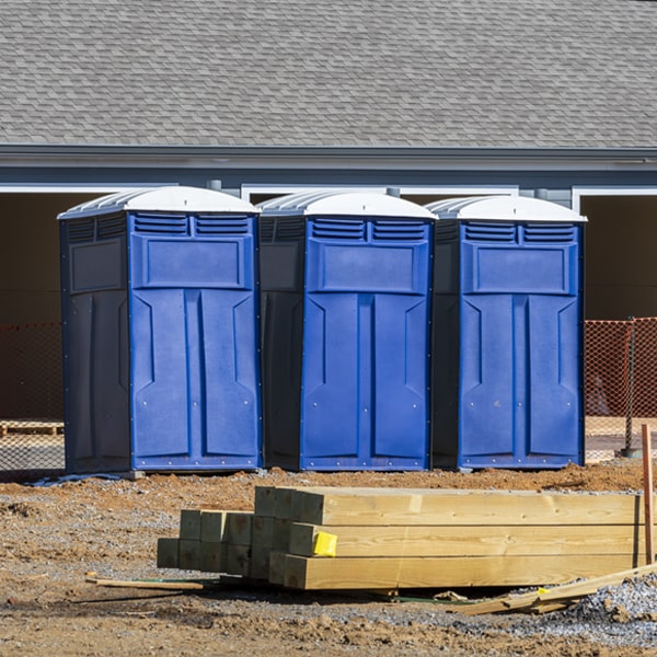 are there any restrictions on what items can be disposed of in the porta potties in Exeland